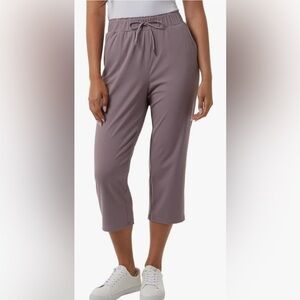 NEW 32 Degrees Women Nylon Lux Capri - Purple XL